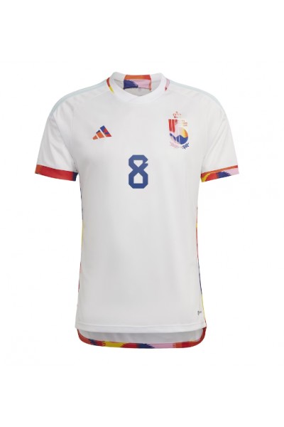 Fotbalové Dres Belgie Youri Tielemans #8 Venkovní Oblečení MS 2022 Krátký Rukáv